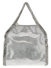 Silver Polyester Handbag