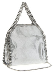 Silver Polyester Handbag