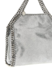 Silver Polyester Handbag