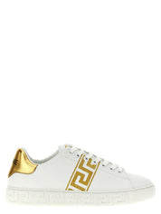 Gold Polyamide Low Top Sneakers