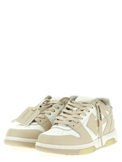 Beige Calfskin Low Top Sneakers