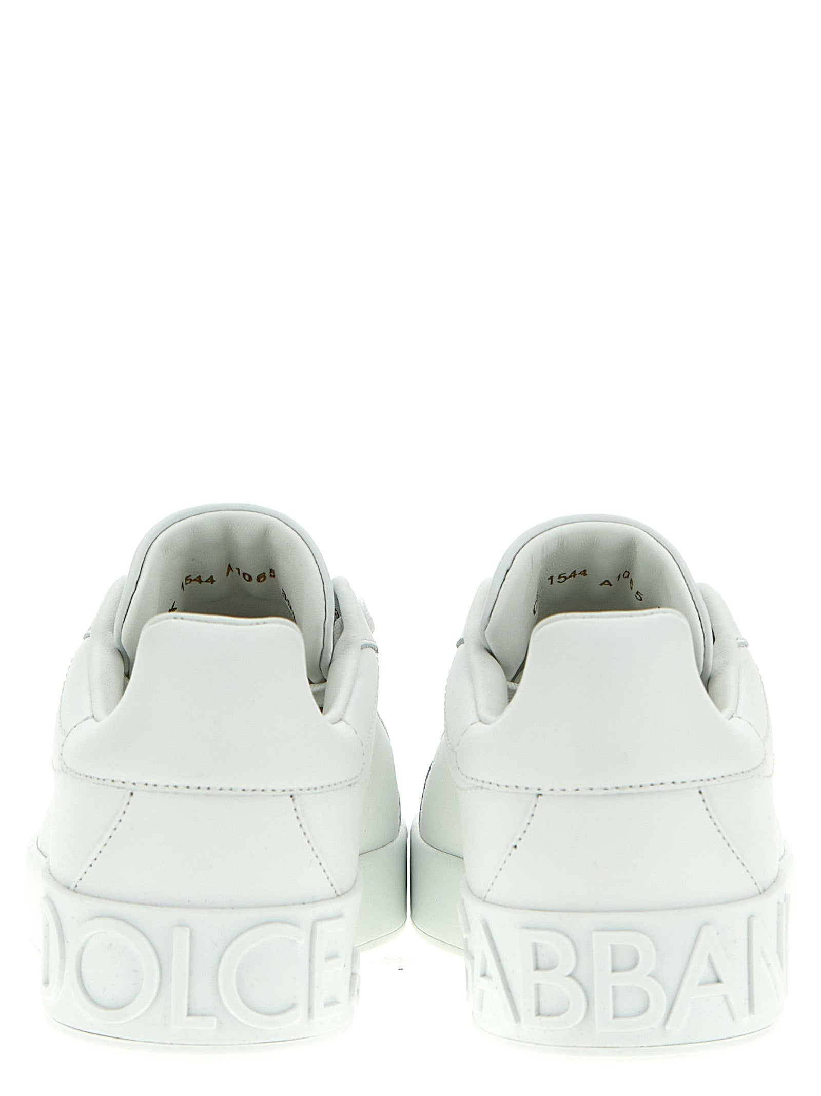 White Calfskin Low Top Sneakers