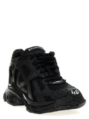 Balenciaga Black Polyester Athletic Sneakers