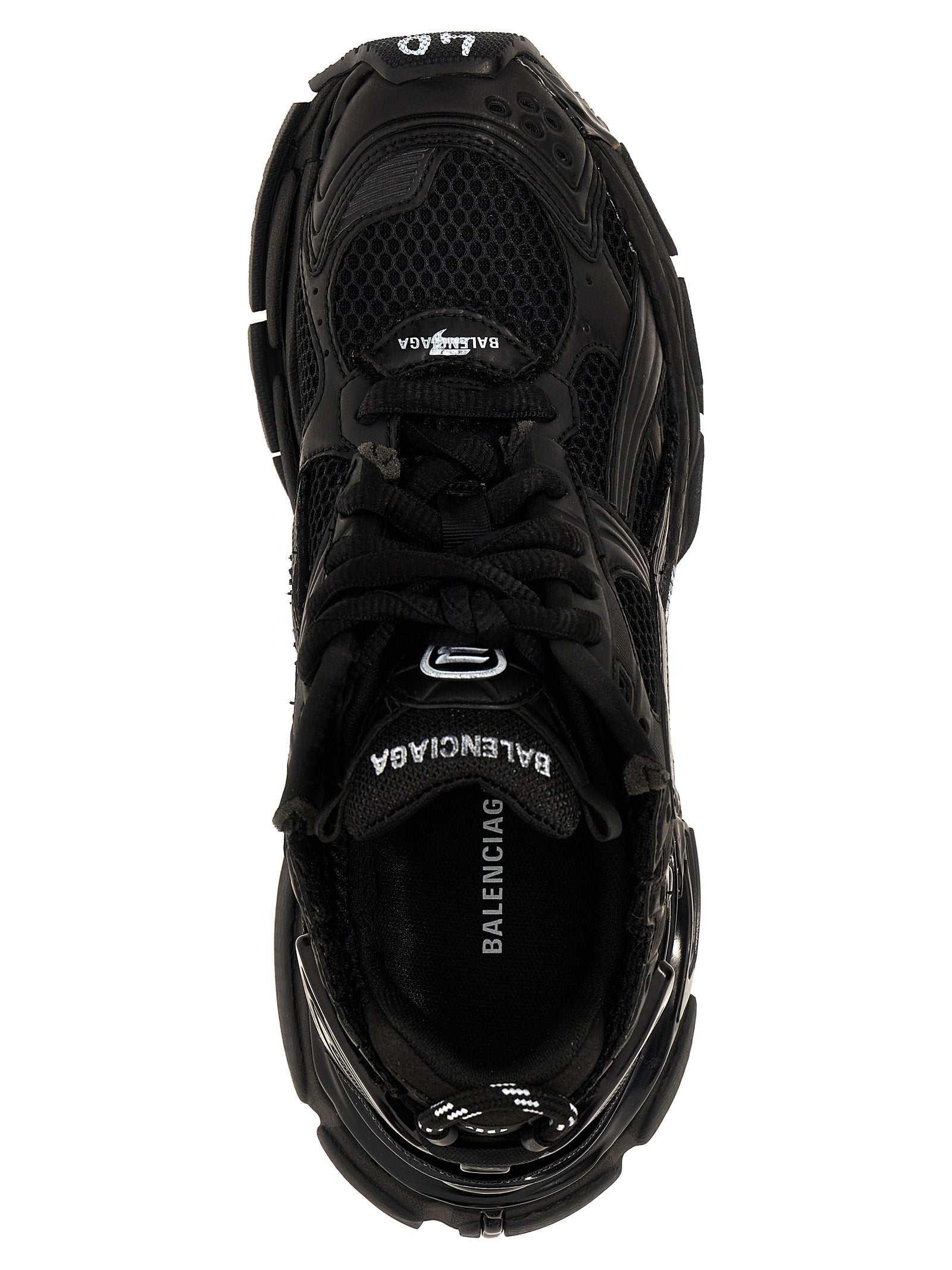 Balenciaga Black Polyester Athletic Sneakers