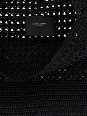 Black Raffia Tote Bag