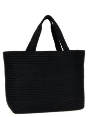Black Viscose Tote Bag