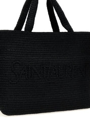 Black Viscose Tote Bag