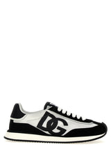 Dolce & Gabbana Bicolor Calfskin Athletic Sneakers