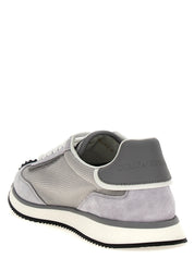 Dolce & Gabbana Gray Calfskin Athletic Sneakers