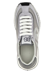 Dolce & Gabbana Gray Calfskin Athletic Sneakers