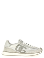 Dolce & Gabbana White Calfskin Athletic Sneakers