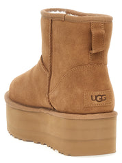 UGG Brown Cowhide Ankle Boots