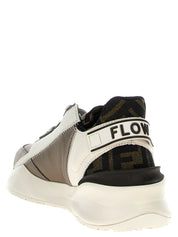 Fendi Multicolor Calf Leather Bos Taurus Athletic Sneakers