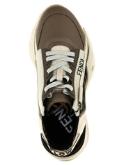 Fendi Multicolor Calf Leather Bos Taurus Athletic Sneakers