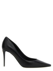 Black Lamb Leather High Heel Pumps