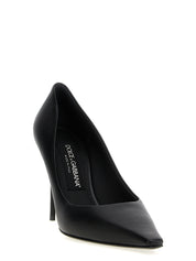 Black Lamb Leather High Heel Pumps