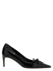 Dolce & Gabbana Black Calfskin Mid Heel Pumps