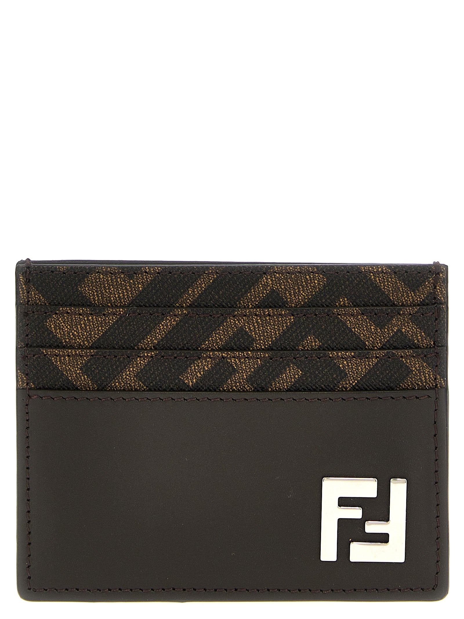 Brown Calf Leather Bos Taurus Cardholder