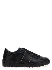 Black Calfskin Low Top Sneakers