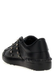 Black Calfskin Low Top Sneakers