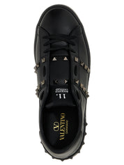 Black Calfskin Low Top Sneakers
