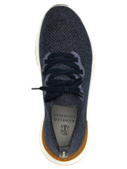 Brunello Cucinelli Blue Cotton Athletic Sneakers