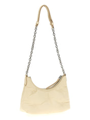 White Lamb Leather Shoulder Bag