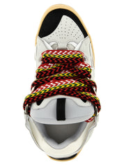 Gray Calfskin Chunky Sneakers