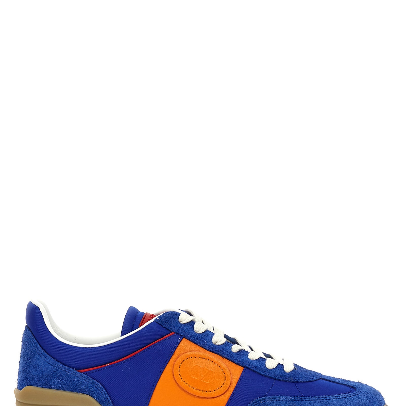 Valentino Garavani Blue Bovine Leather Low Top Sneakers Valentino Garavani