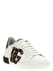Dolce & Gabbana Multicolor Calfskin Low Top Sneakers