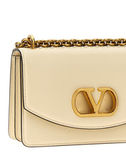 White Calfskin Shoulder Bag