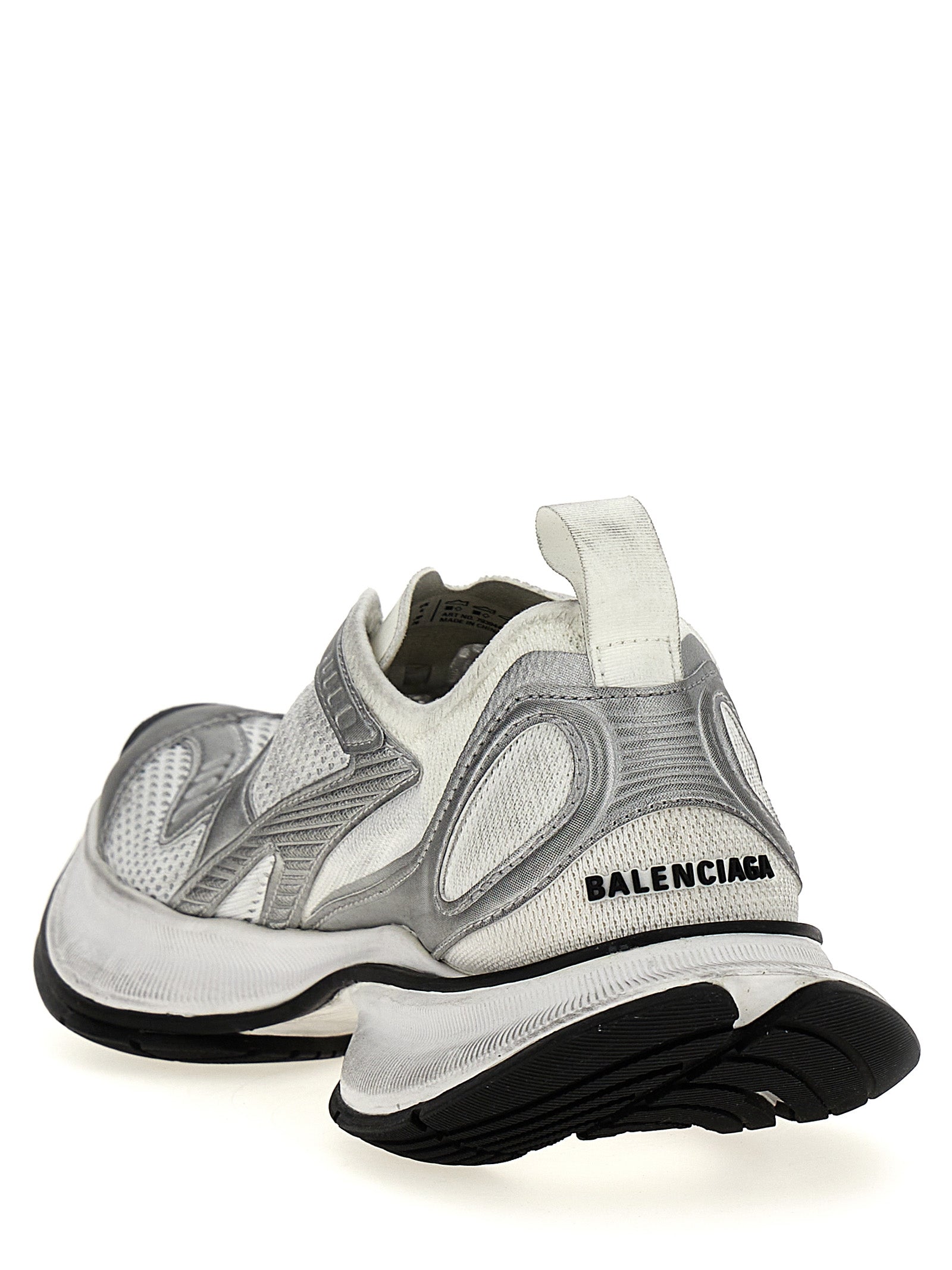 Gray Polyester Athletic Sneakers