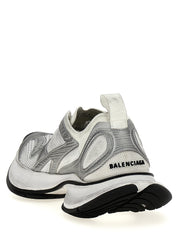 Gray Polyester Athletic Sneakers