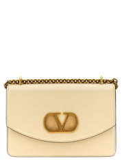 White Calfskin Shoulder Bag