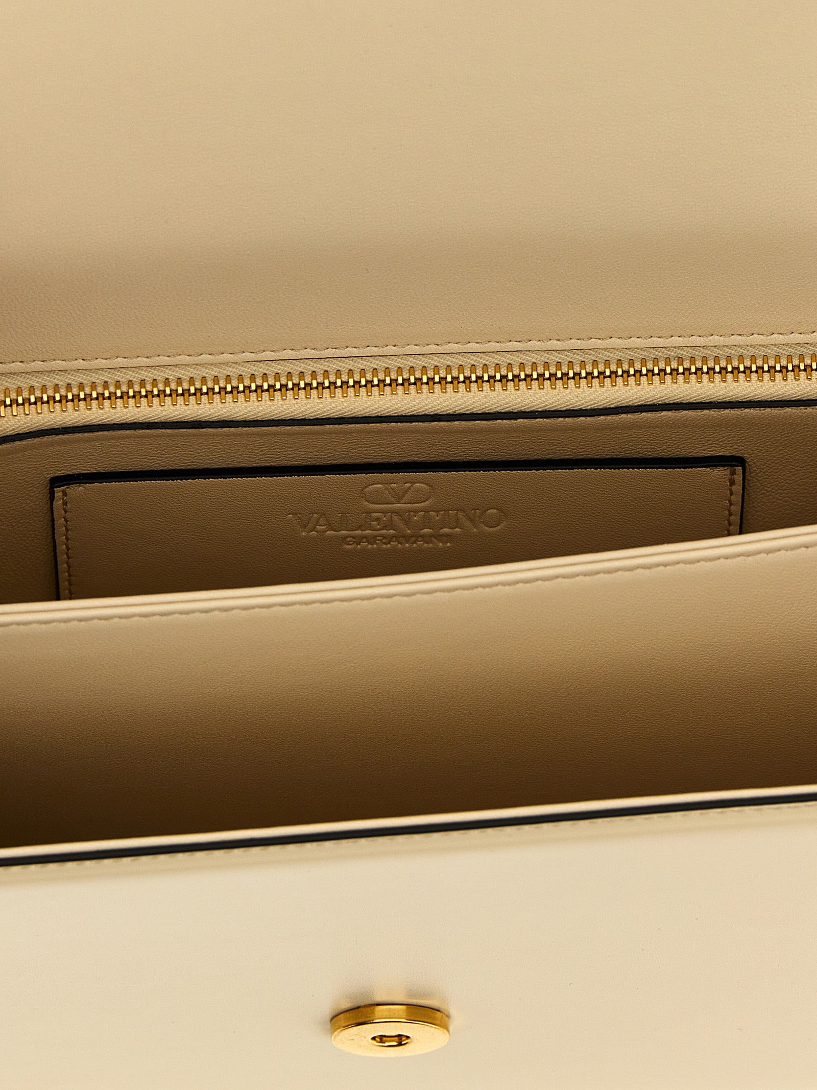 White Calfskin Shoulder Bag