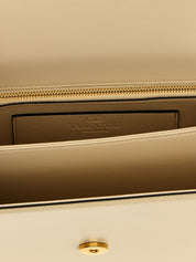 White Calfskin Shoulder Bag