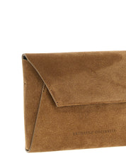 Brown Calfskin Clutch Bag