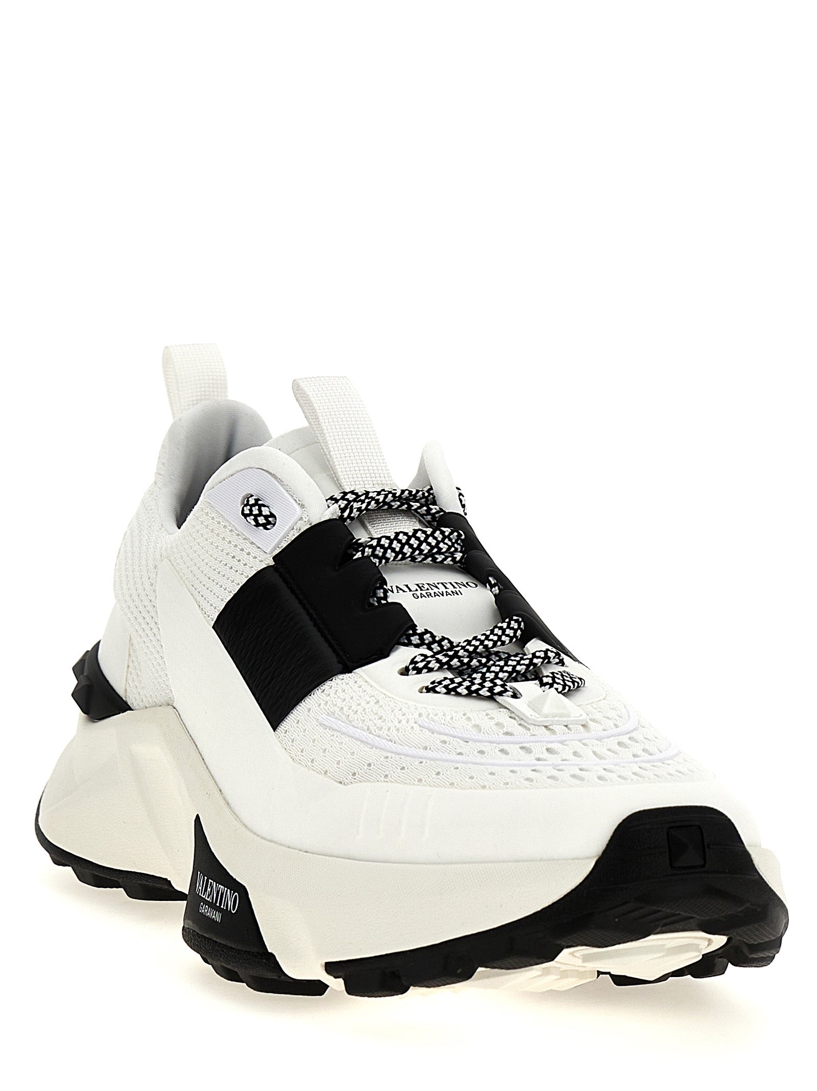 Bicolor Calfskin Athletic Sneakers