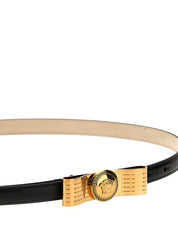 Versace Black Calfskin Regular Belt