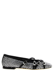 Black Polyamide Ballet Flats