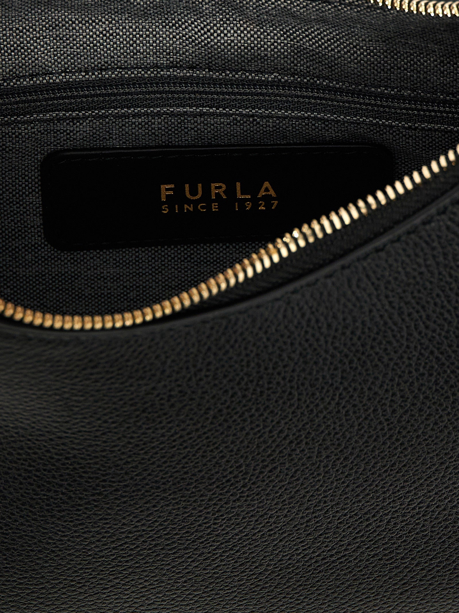 Furla Black Leather Shoulder Bag