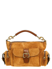 Brown Calfskin Shoulder Bag