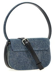 Diesel Blue Cotton Shoulder Bag