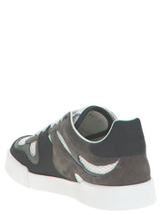 Dolce & Gabbana Gray Calfskin Athletic Sneakers