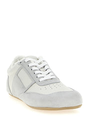 Gray Calfskin Athletic Sneakers