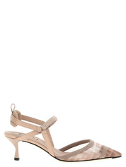 Fendi Multicolor Polyamide Mid Heel Pumps