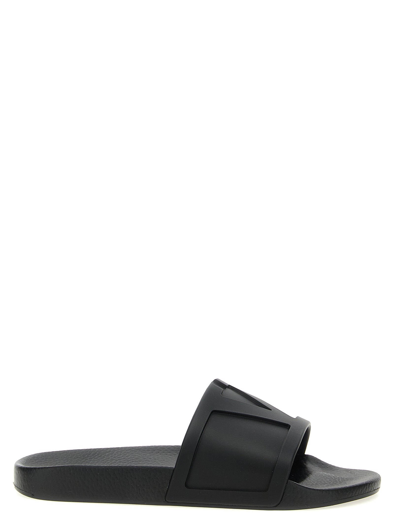 Valentino Garavani Black Plastic Slides