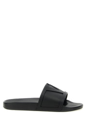 Valentino Garavani Black Plastic Slides