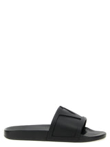 Valentino Garavani Black Plastic Slides