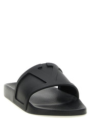 Valentino Garavani Black Plastic Slides